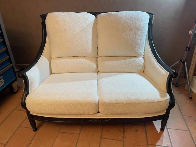 Vintage bergère sofa