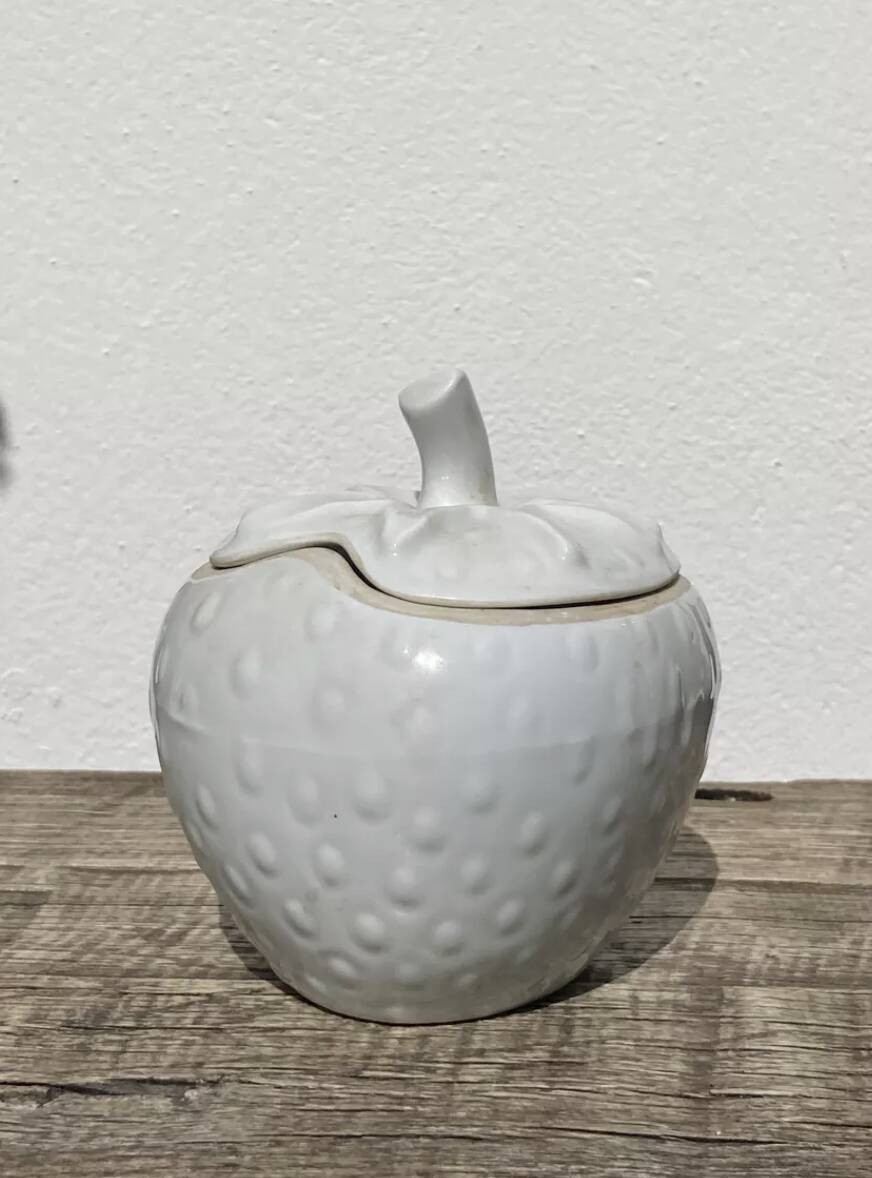 White porcelain candy dish