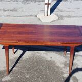 Vintage Scandinavian dining table with extensions