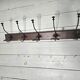 Old wall coat rack, 5 hooks