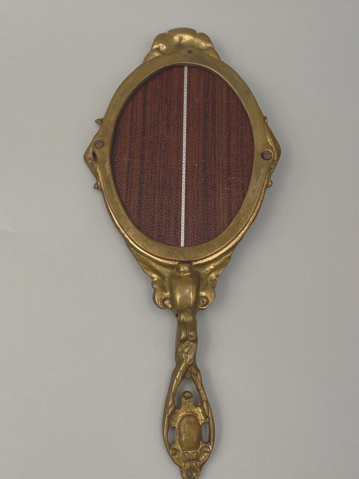 Bronze hand face of the middle XXe decor d'angelot