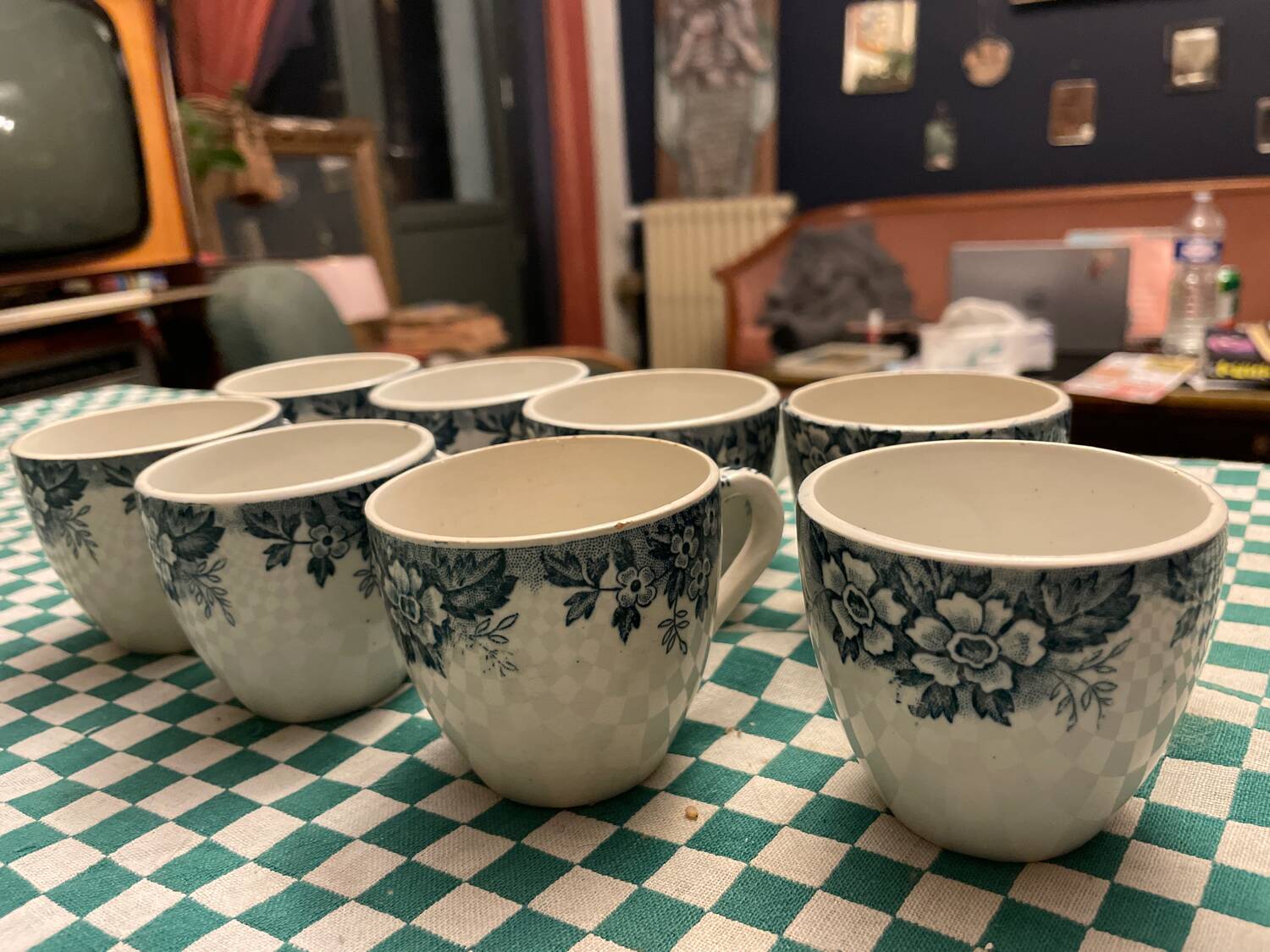 Set of 8 Marie-Louise Nord Hamage Moulin des Loup coffee cups