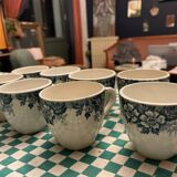 Set of 8 Marie-Louise Nord Hamage Moulin des Loup coffee cups