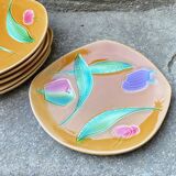 Set of 6 dessert plates Sarreguemines