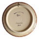 Biot ceramic - plate signed l'aiguiere - L. Gruson - hand painted - 25cm
