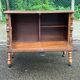 Solid wood bar cabinet in Spanish Basque style from the 1930s.