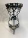 Art Nouveau wrought iron flower support