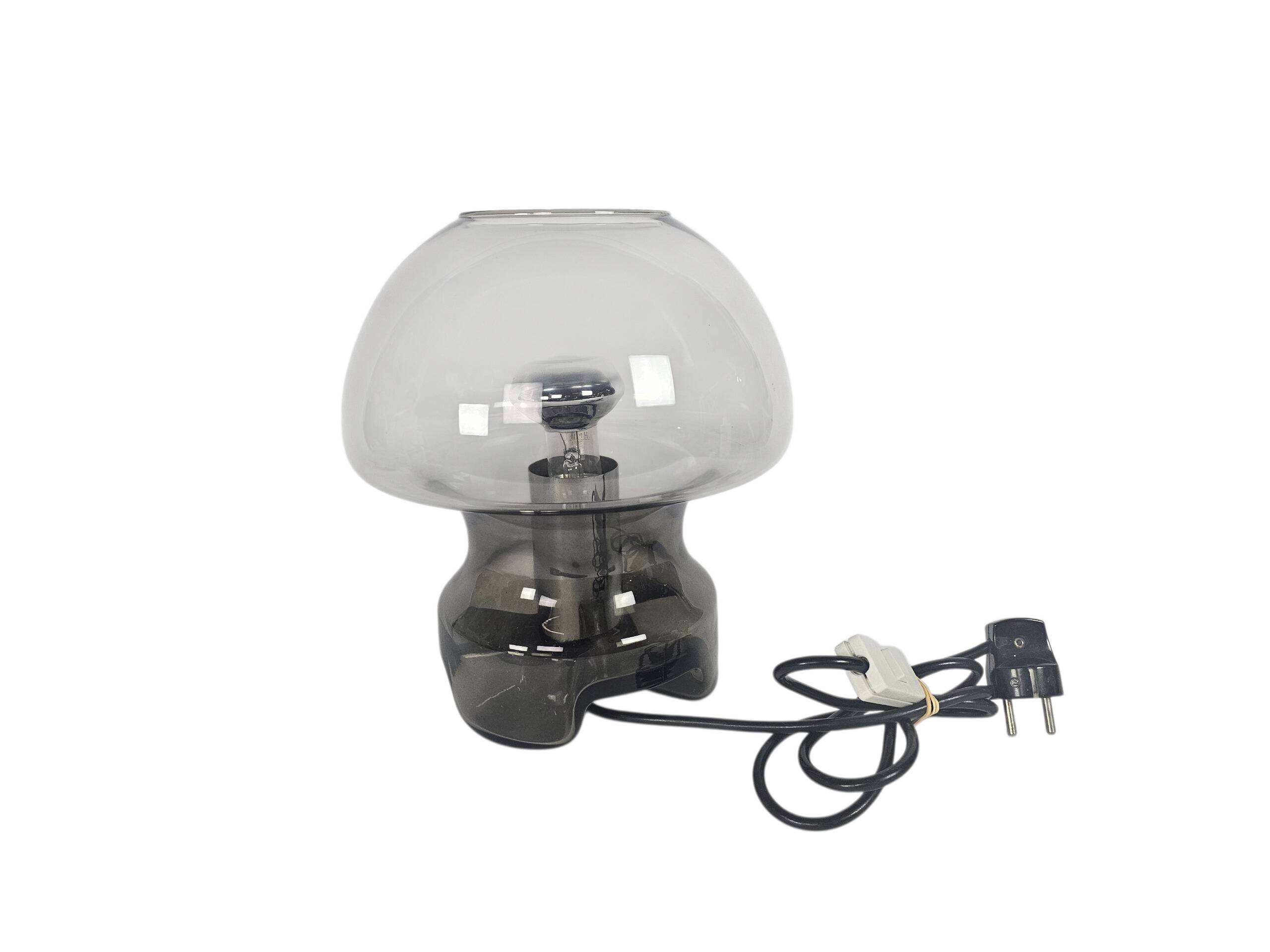 Süssmuth Leuchten - Mushroom Lamp - 'Smoked' glass - Germany - 1970's