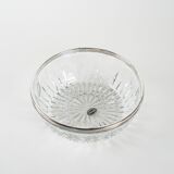 Crystal bowl, Italian design, 1960s, made in Italy