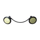 Porte manteau bakelite et métal laqué jaune pâle années 50 60