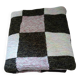 Plaid en patchwork tricoté à la main