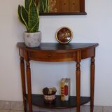 Half-moon console with drawer