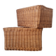 Pair of wicker baskets - wicker planters