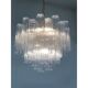 Clear “tronchi” murano glass chandelier d60