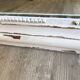 Large Louis Philippe mirror with white patina