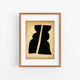 Peinture originale sur papier vintage