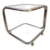Table basse à double niveau des années 1970