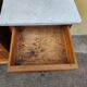Set of 2 marble wood bedside tables