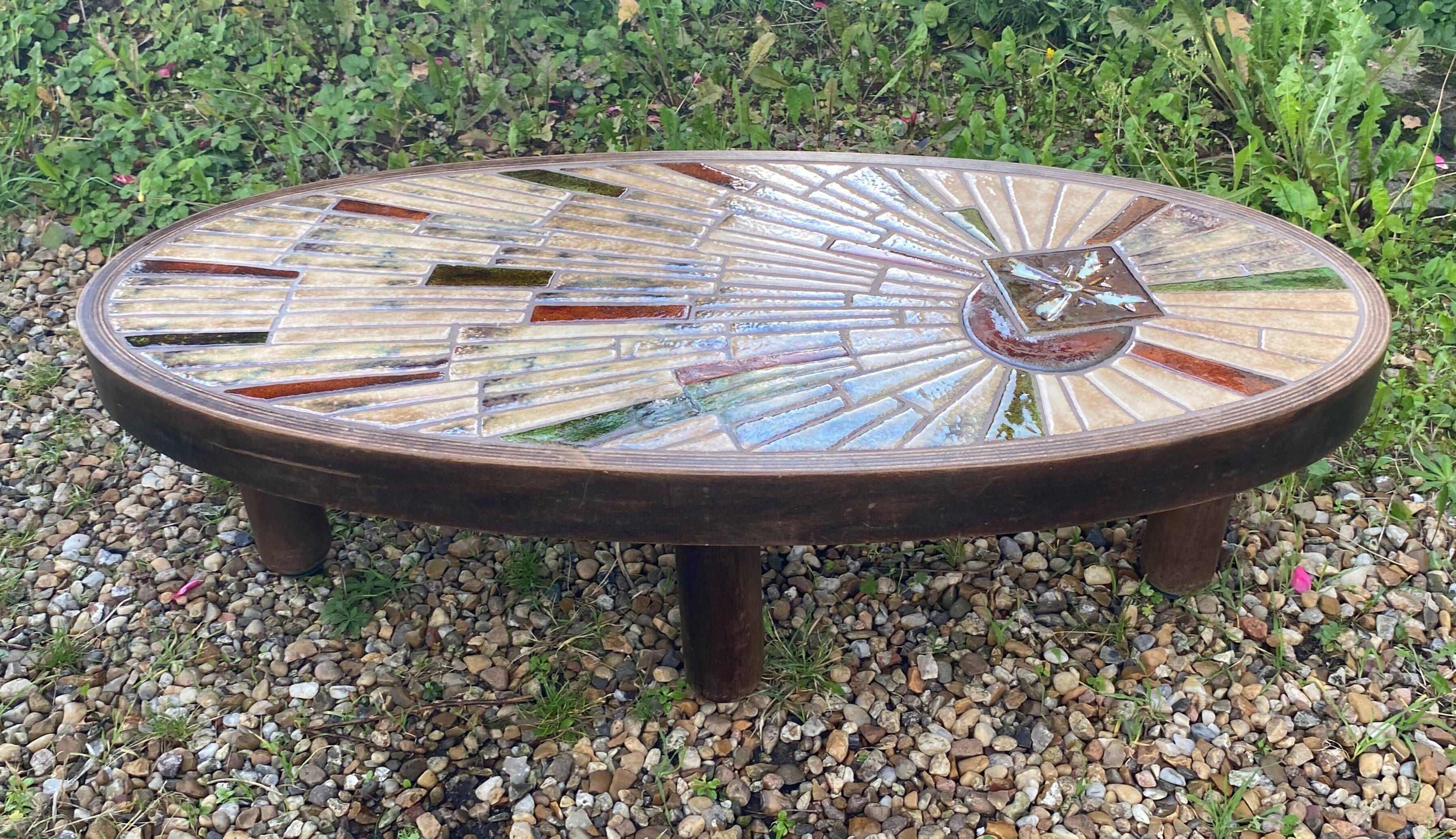 Vallauris coffee table by Barrois