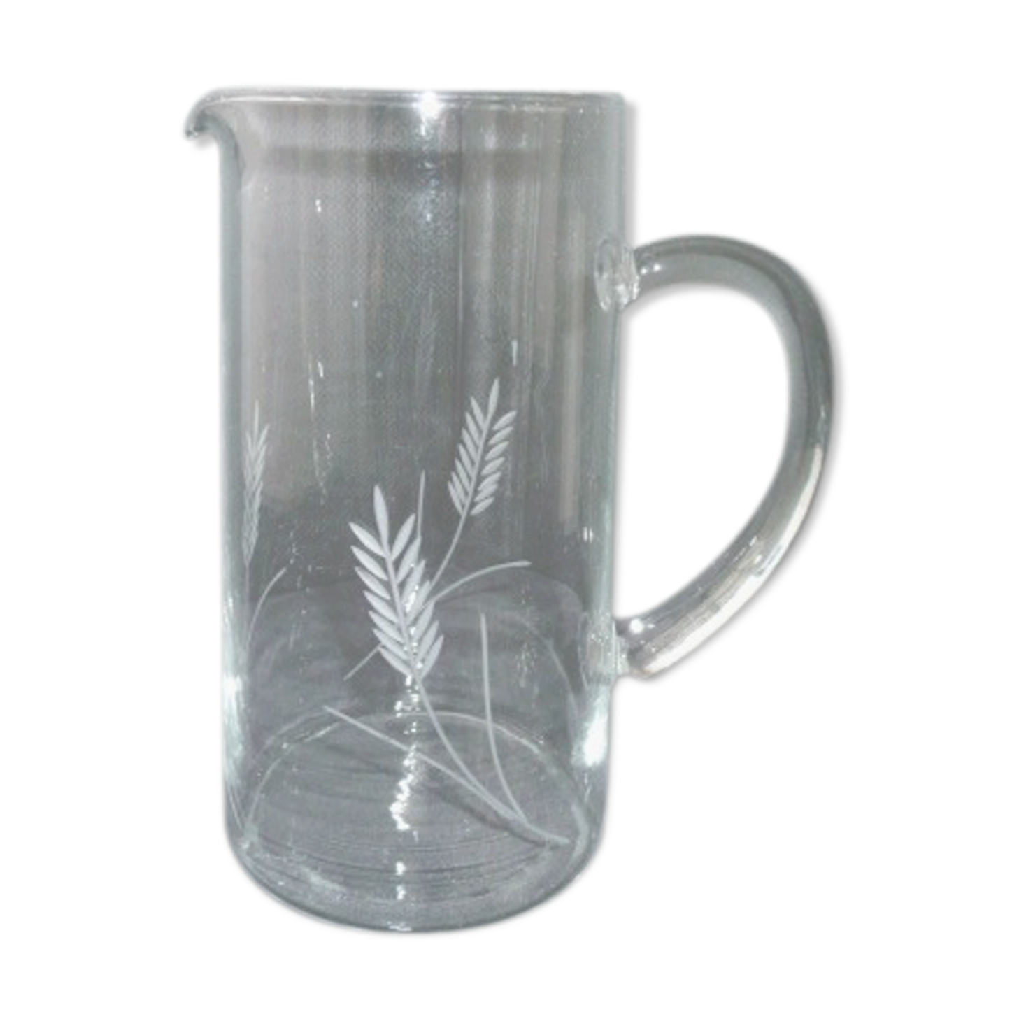 Carafe à eau pichet en verre gravé 1.4 l