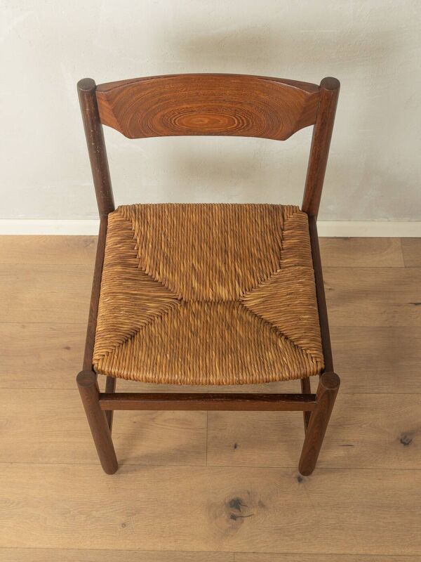 Chaises de salle à manger des années 1970 avec tressage d'origine en jonc de mer (lot de 2)
