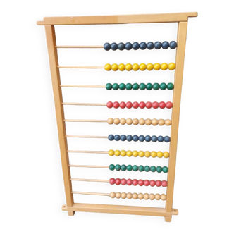 Large vintage wooden school abacus