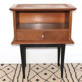 Vintage wooden bedside table