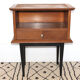Vintage wooden bedside table