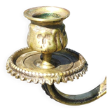 Chandelier 3 arms bronze old gold patinated