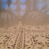Pair of globe of art deco style wall lights in frosted glass france 1930
