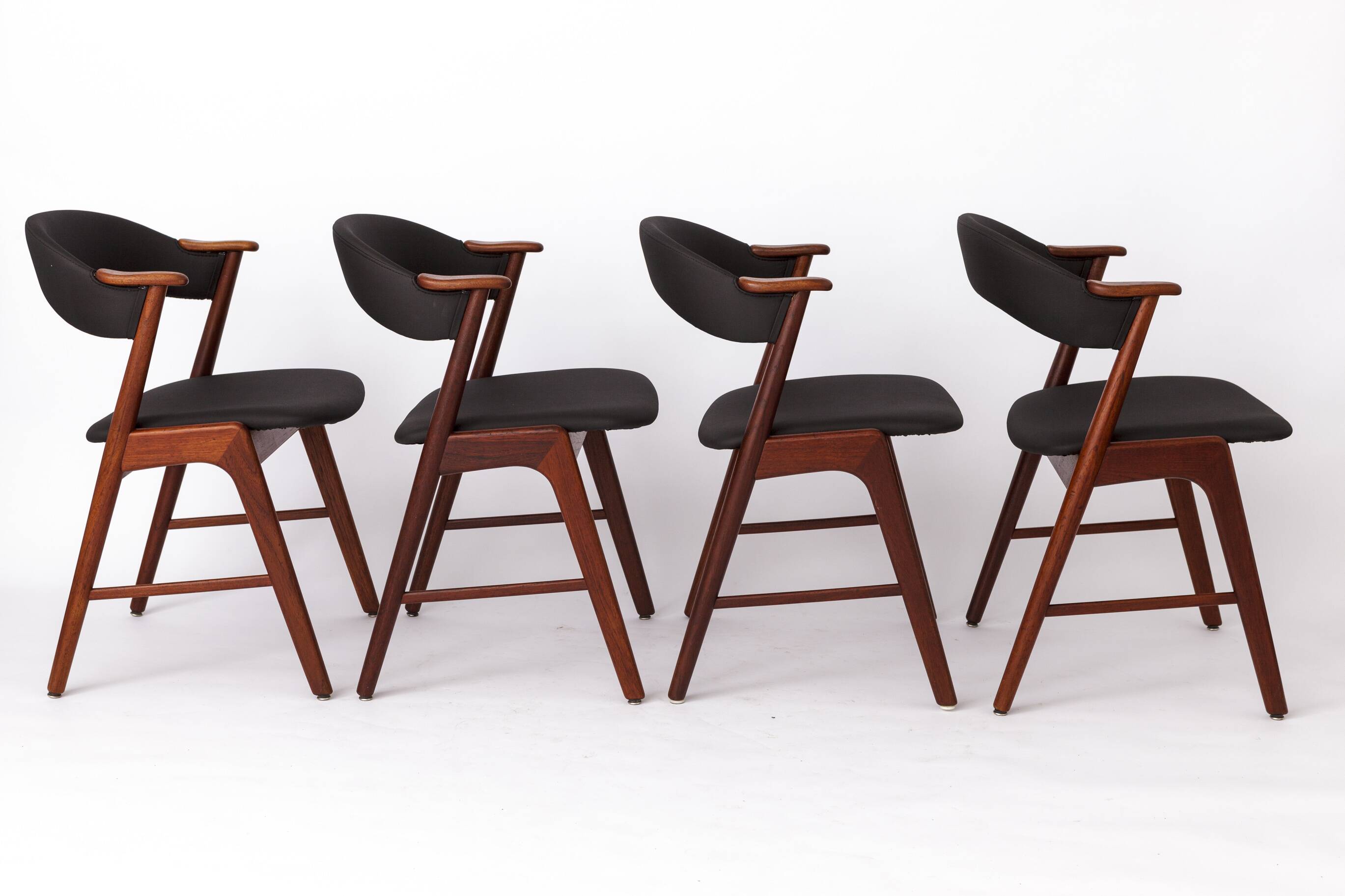 Set of 4 Danish Teak Dining Chairs by Korup Stolefabrik – 1960s Mid-Century