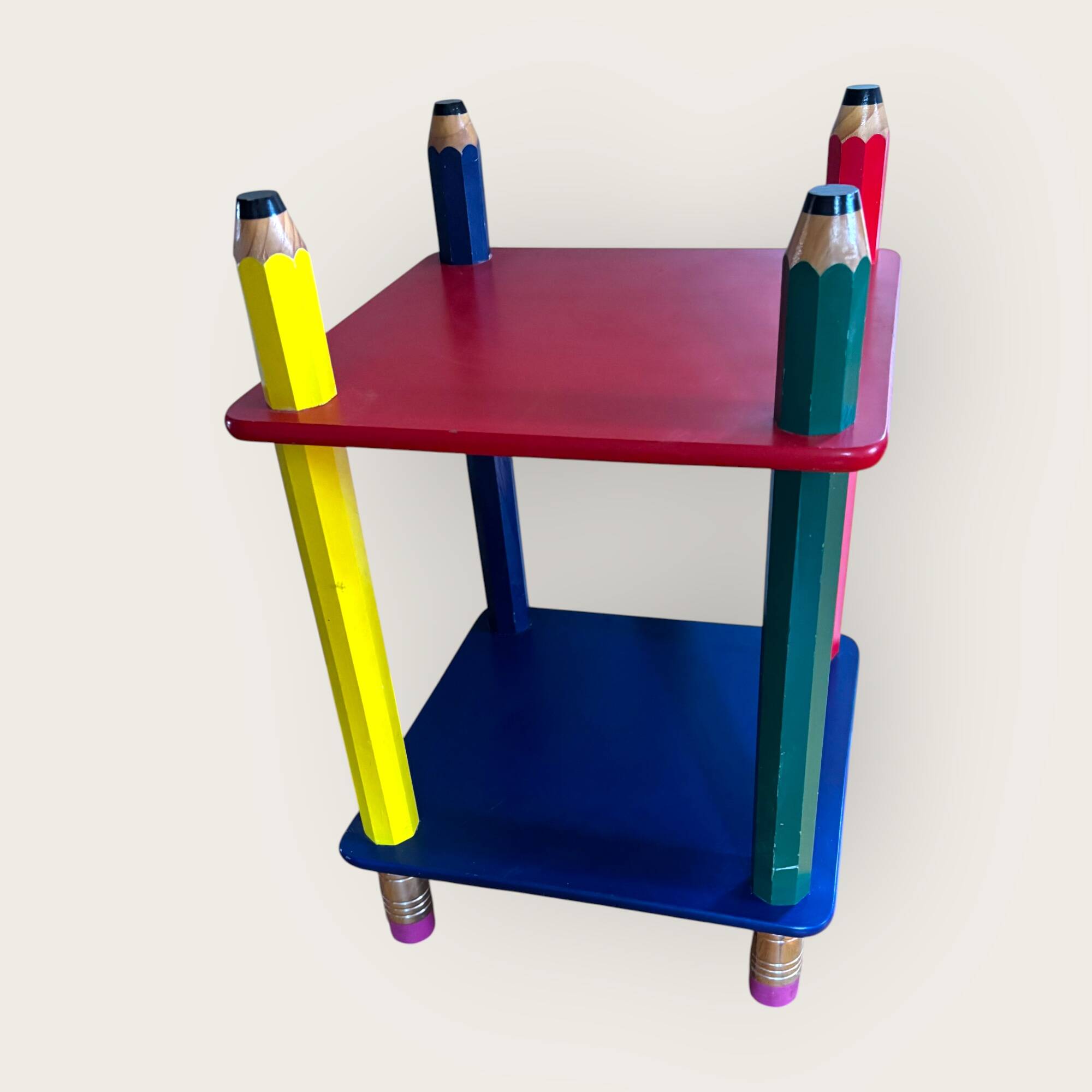 Post-modern table "Crayons de couleur" by Pierre Sala, design France