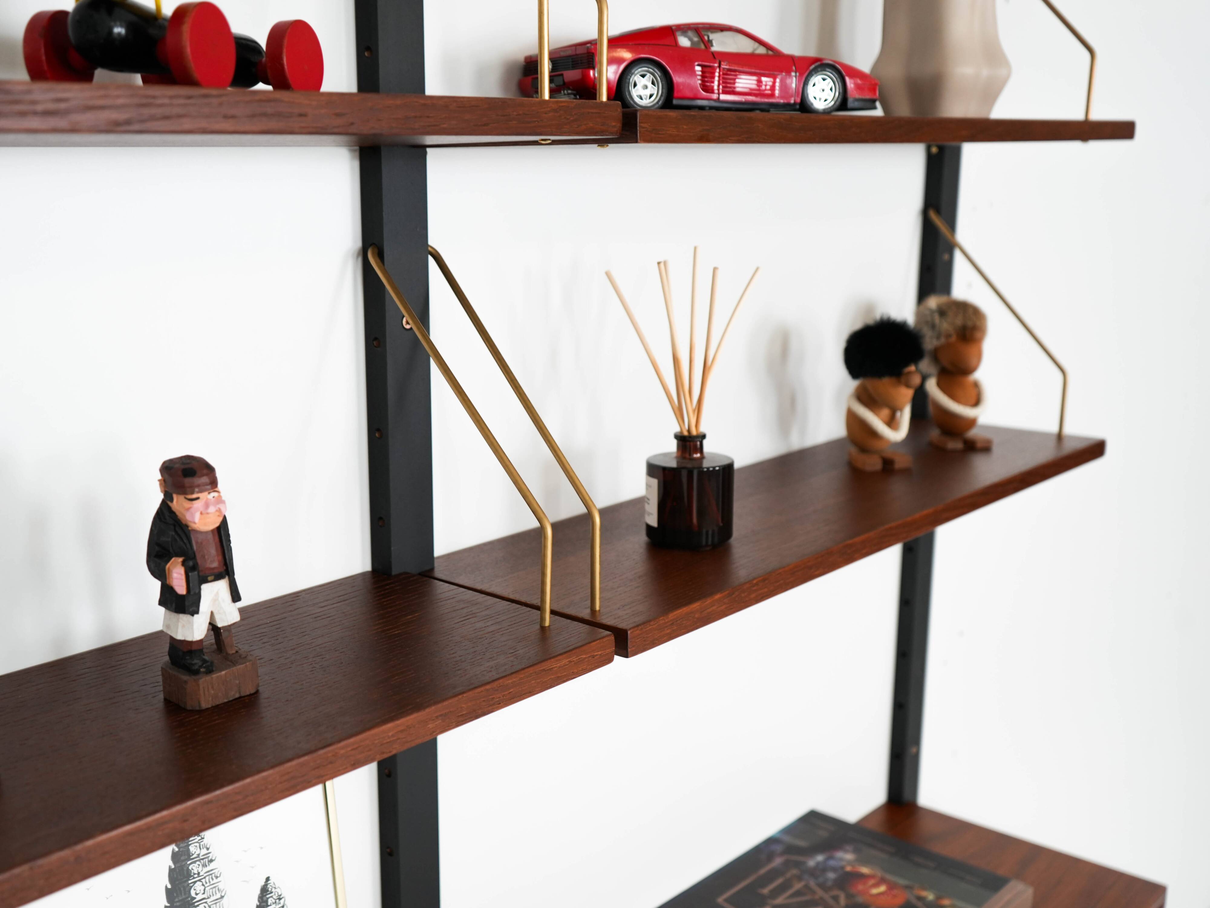 Teak shelving unit, Danish design, 1960s, made in Denmark