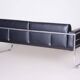 Bauhaus Sofa in Chrome and Leather by Vichr a Spol, Czech, 1930s