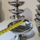 18 low sorbet cups in stainless steel chrome