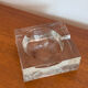 Vintage Brutalist schaal / asbak ijsglas