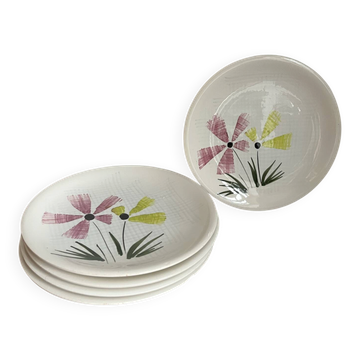 5 assiettes à dessert