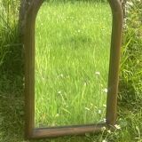 Old molded wooden mirror