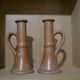 Set of 2 sandstone candle holders