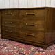 Art Deco style commode from the 1950s in walnut and oak - American manufacturer
