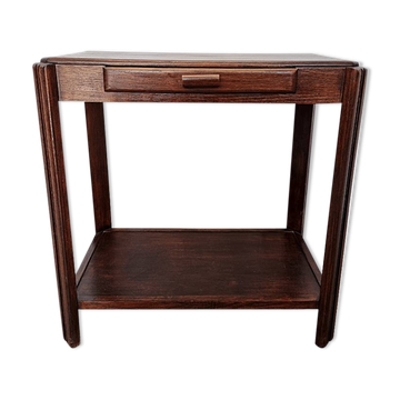 Table Art Déco française avec tiroir, années 1930