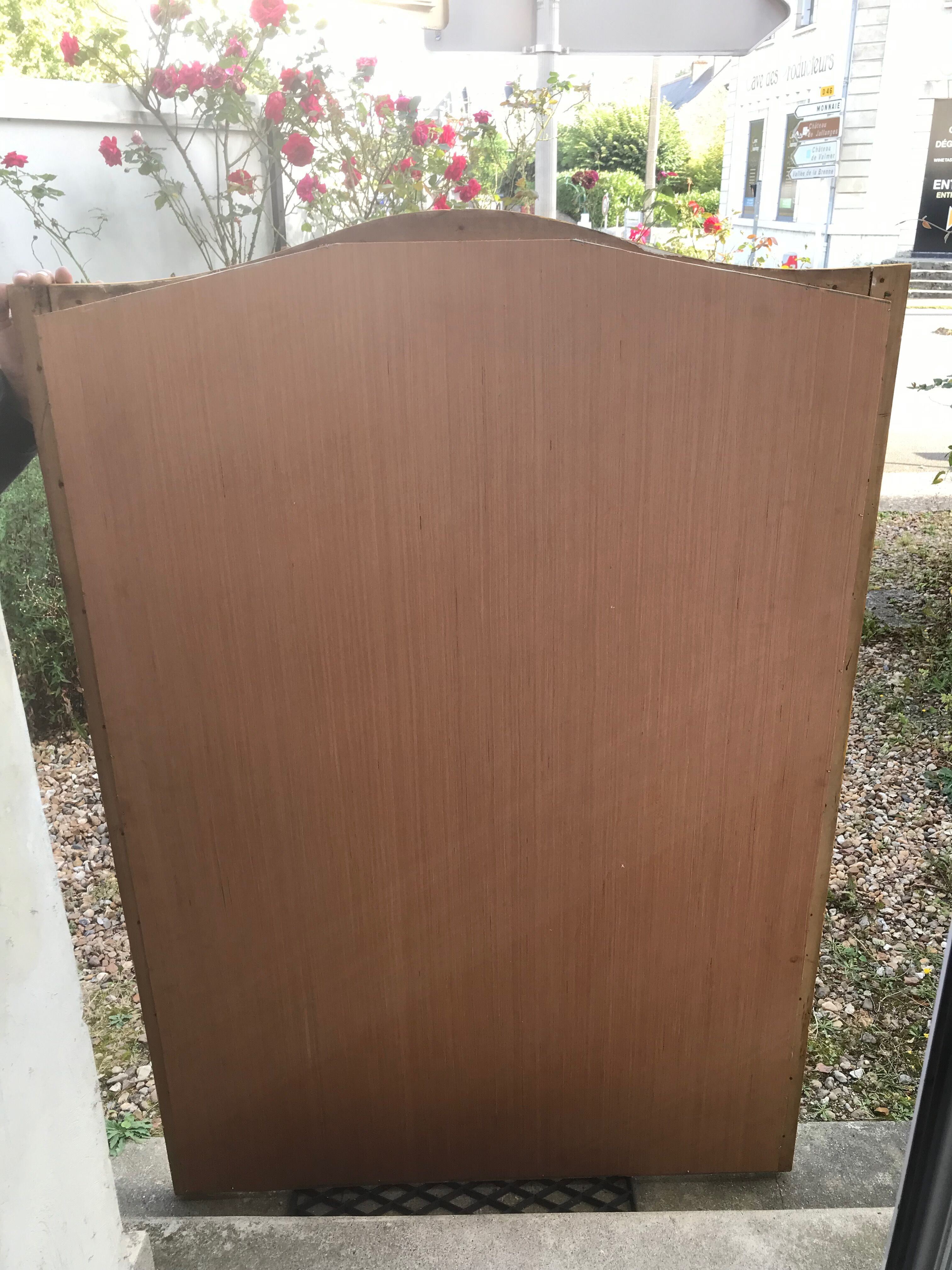 Golden mirror with sheet 151 x 103 cm