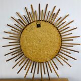 Mirror sun rattan - vintage 70