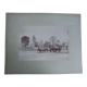 Old photograph from 1900 of a carriage, coachman, and horses.
