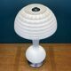 Large Mushroom Table Lamp in White Murano Glass, Italy, 1970s