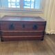 Antique travel trunk – wood and riveted fittings (period patina)