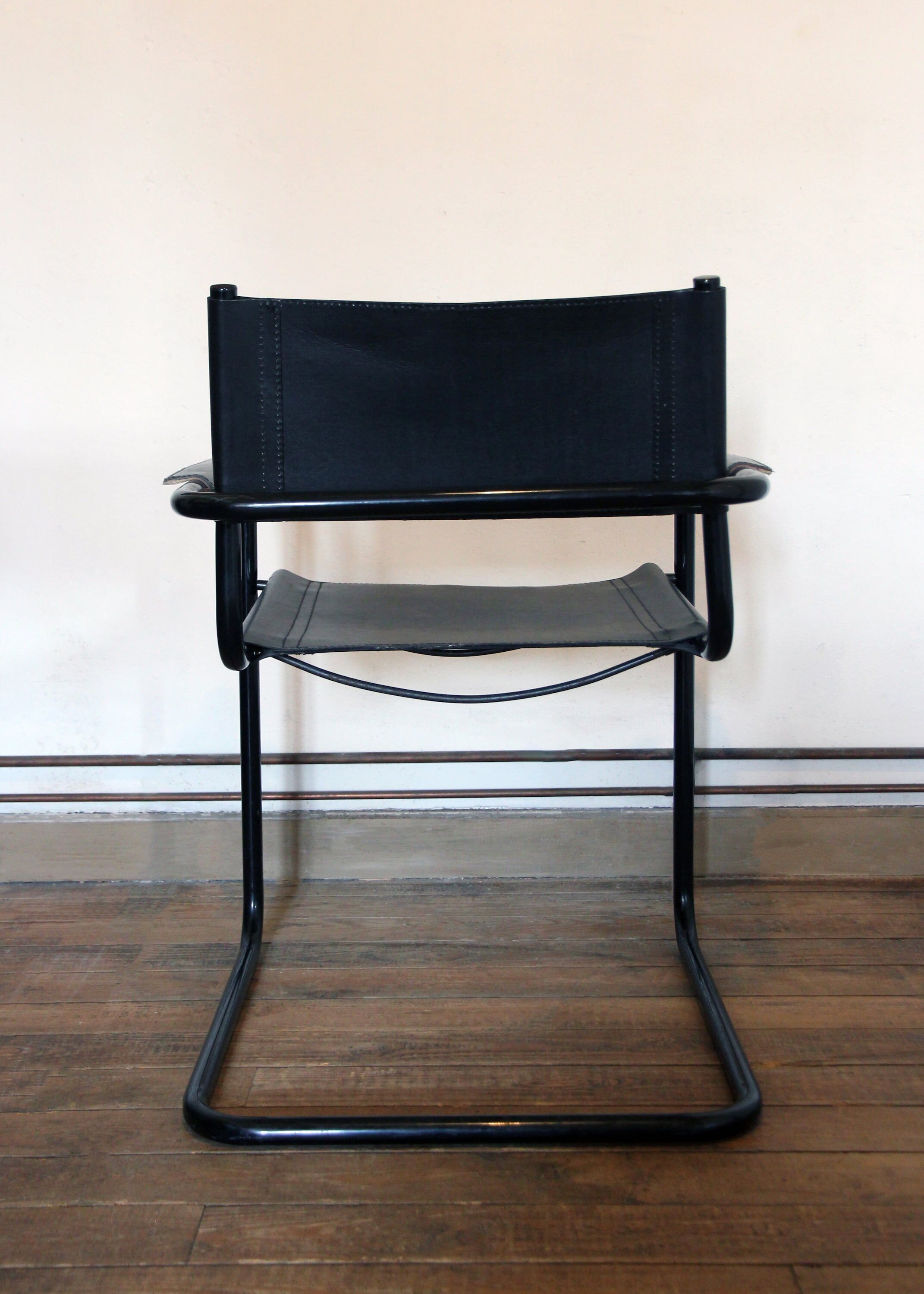 Pair of armchairs cantilever bauhaus 70s