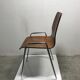 195s0 chrome and curved wooden chair