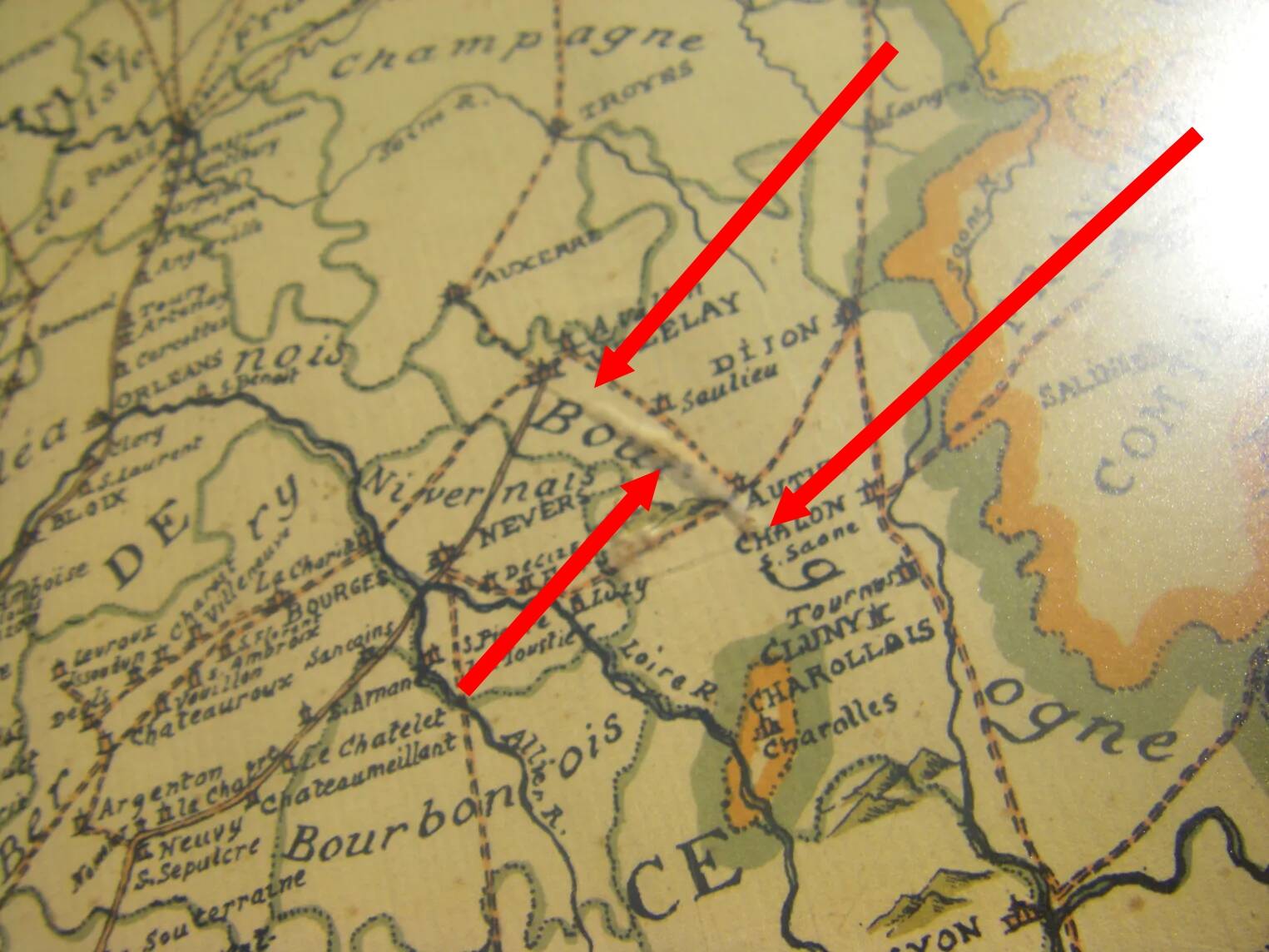 Carte des chemins de st Jacques de Compostelle