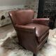 Fauteuil club en cuir